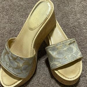 🎀COACH🎀 platform sandals